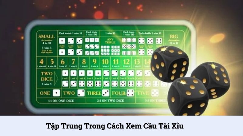 Cách xem cầu tài xỉu với sự tập trung
